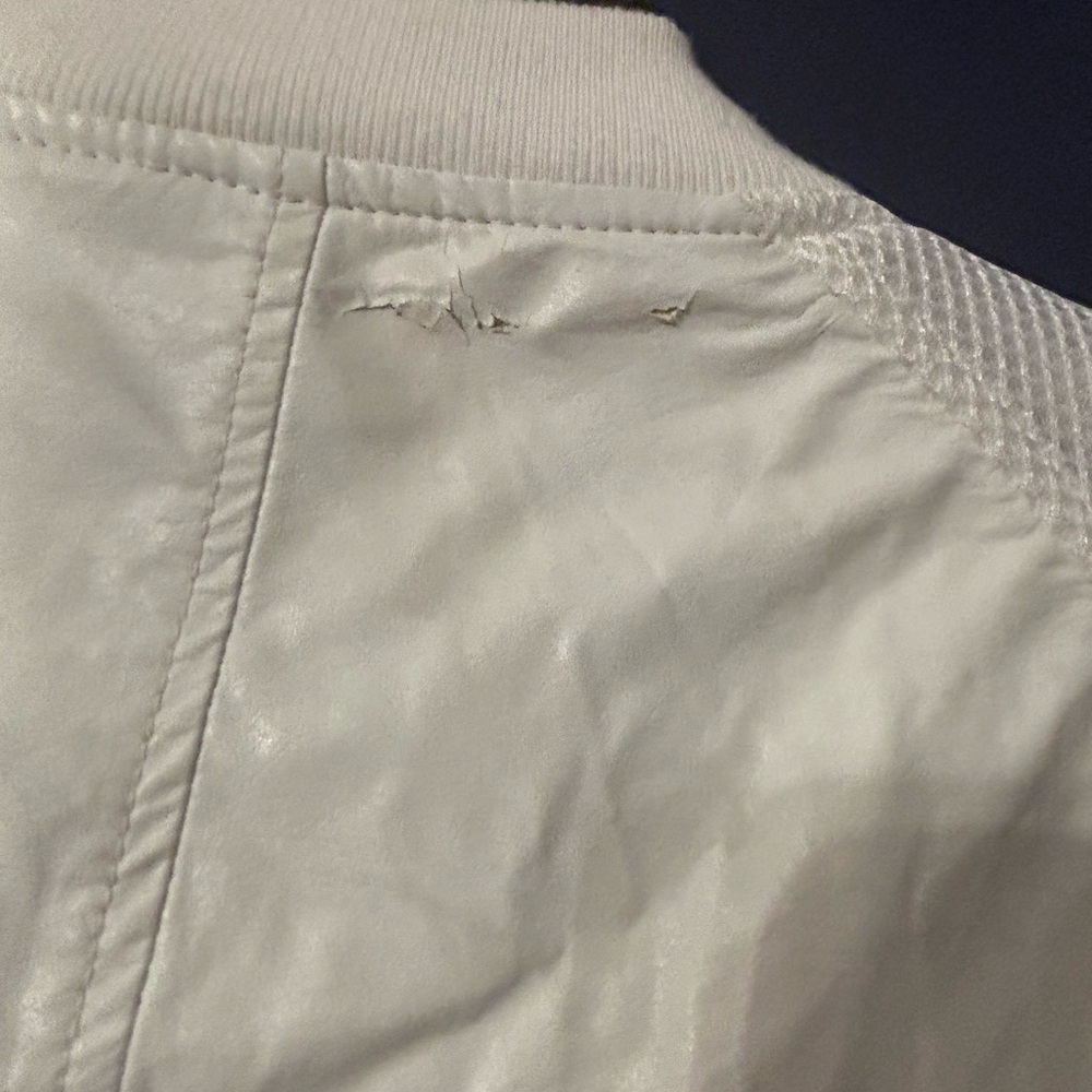 William Rast White Zip Up Bomber Jacket Size SP Streetwear - Picture 10 of 13